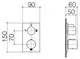 DORNBRACHT UP-Thermostat mit Zweiwege-Mengenregulierung SERIENSPEZIFISCH 36426670 Chrom, 36426670-00 Galeriebild 3